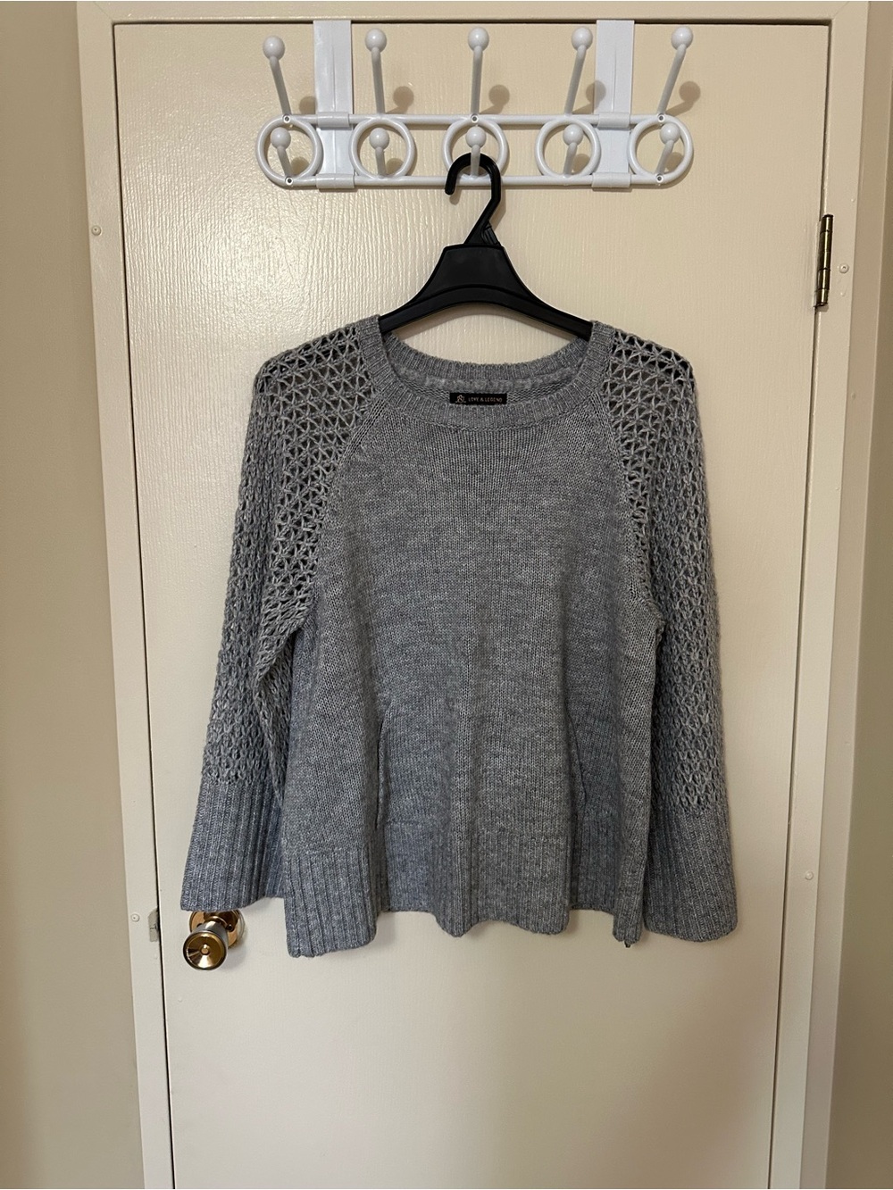 Love & Legend Heather Gray Crewneck Knit Sweater